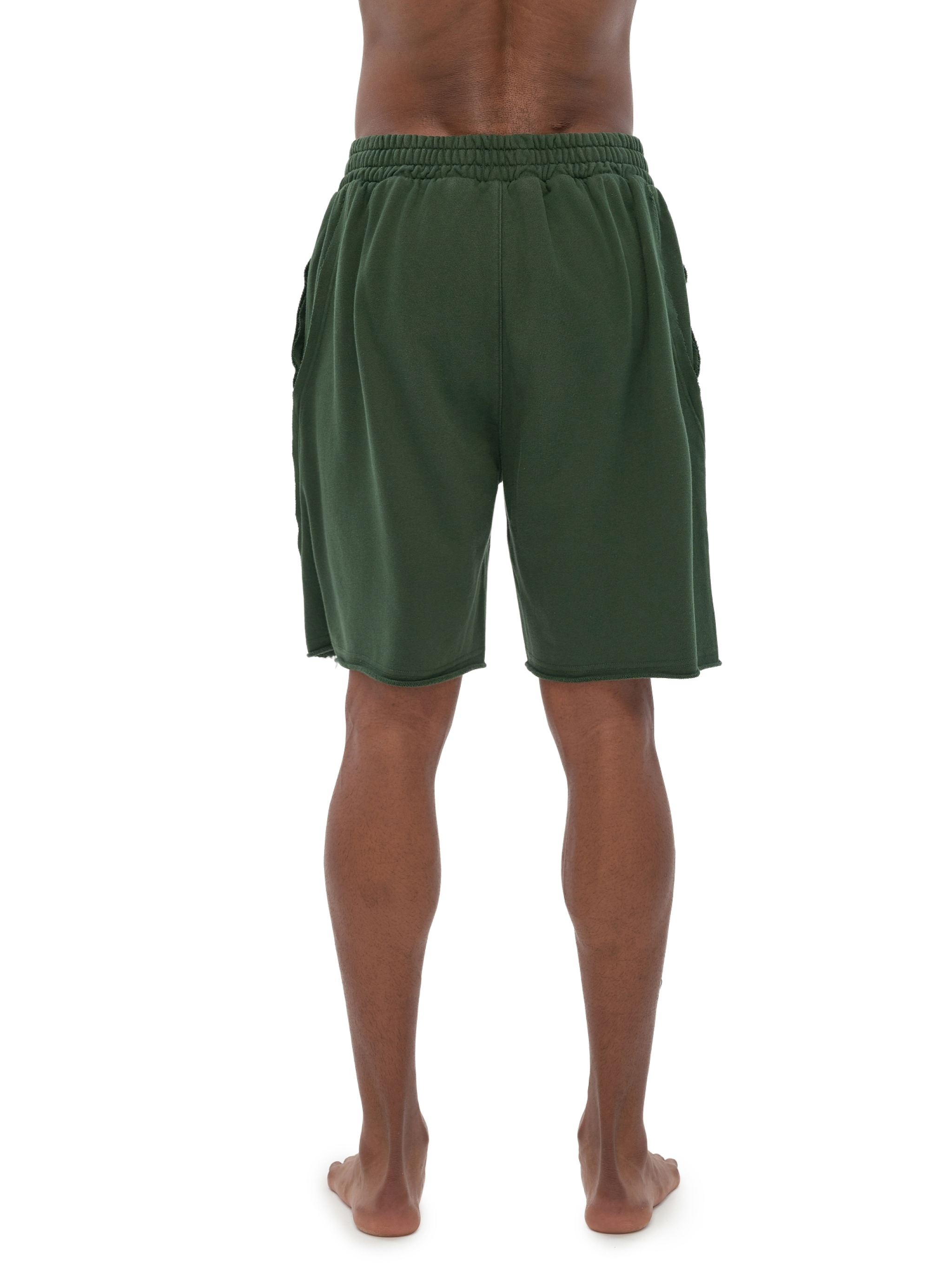 Heavyweight Vintage Washed Tiger Stripes Short Pants - 360